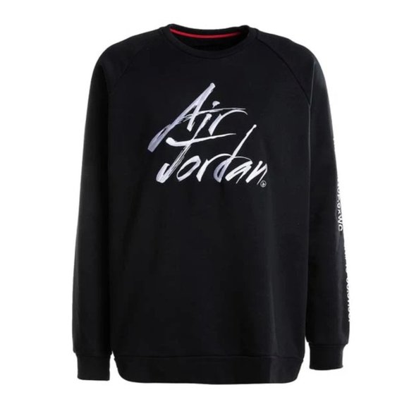Jordan Other - NIKE AIR JORDAN Black Embroidered Michael Jordan Greatest Crewneck Fleece XL